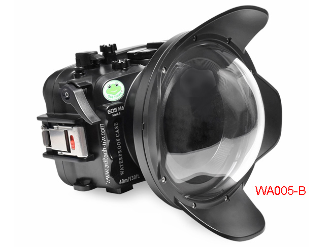 Sea frogs für Canon EOS M6 130ft/40m Unterwasser Kamera Tauchen wasserdicht Gehäuse mit 18-55mm Linse 